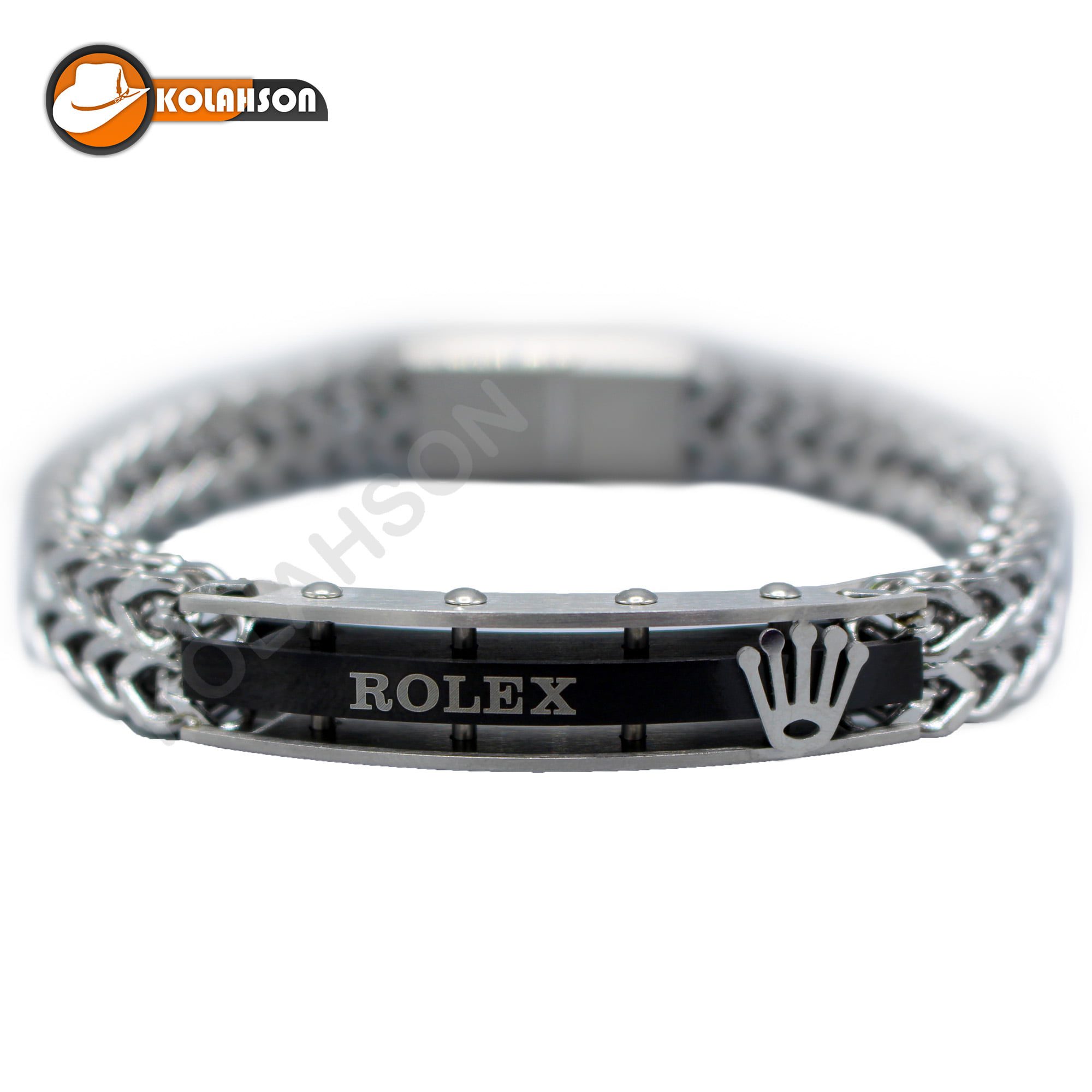 اکسسوری زیورآلات دستبند استیل دستبند استیل طرح Rolex مدل AZDE004