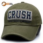 کلاه بزرگسال بیسبالی طرح Crush پارچه کتان سنگشور رنگ سدری کد KBBTCTKSRS001