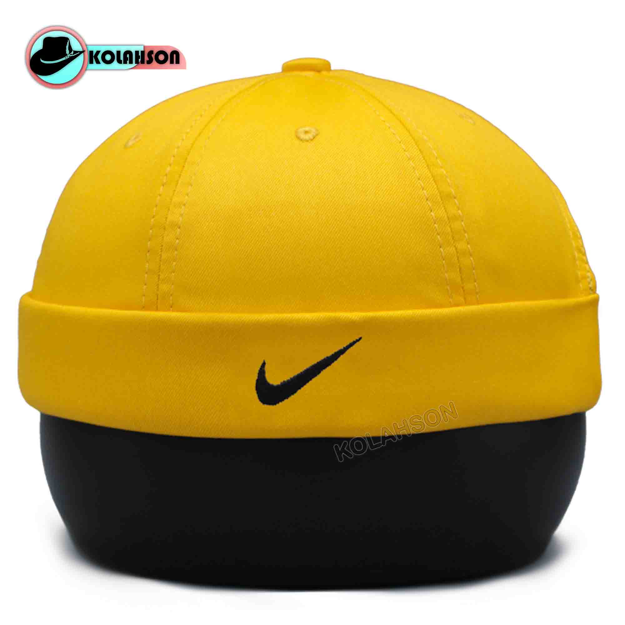 کلاه بزرگسال اسپرت لئونی کتان با گلدوزی بغل گلدوزی طرح Nike با رنگ های مشکی سفید مشکی مشکی زرد سدری کرم طوسی خاکستری کد KBELKBGBGTNBRHMSMMZSKTKH006