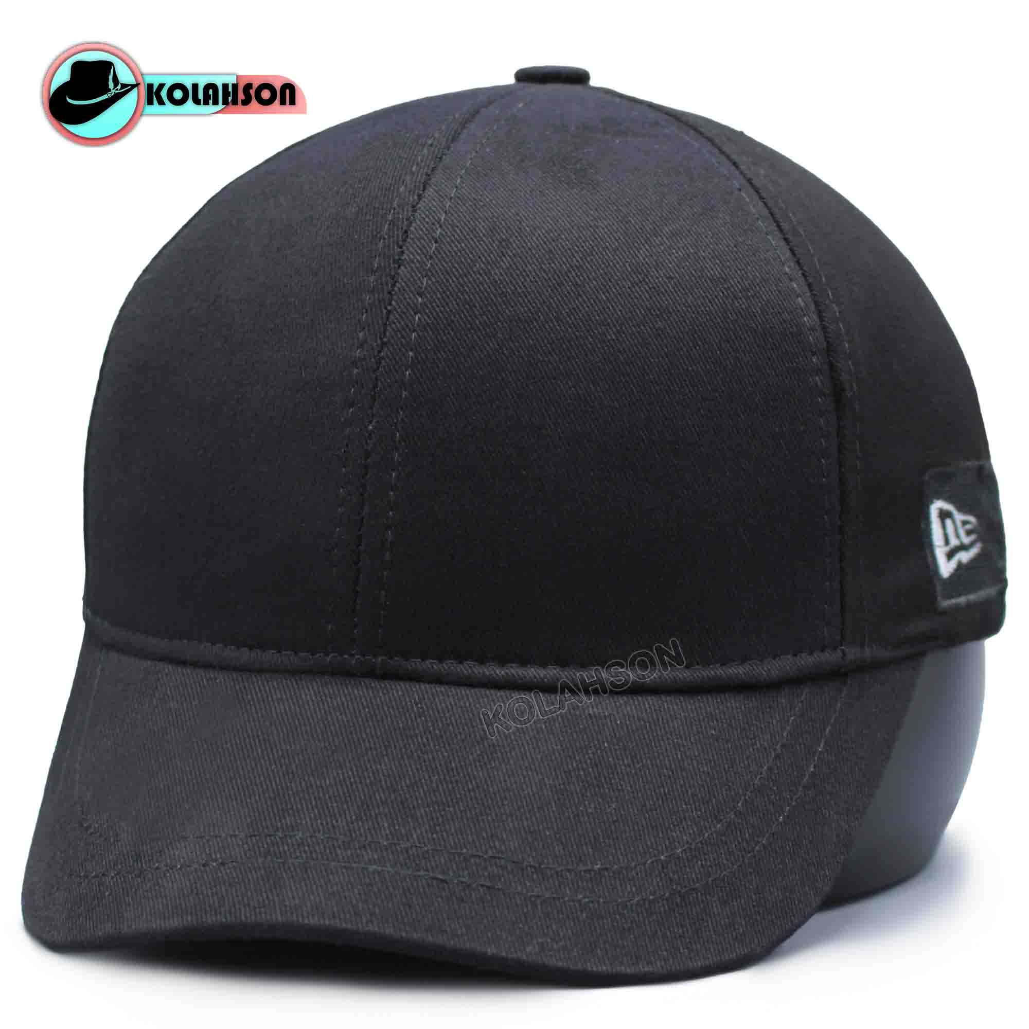 کلاه بزرگسال اسپرت نقاب کوتاه بیسبالی طرح NewEra طرح ساده تک رنگ مشکی کد KBENKBTNETSTRM001