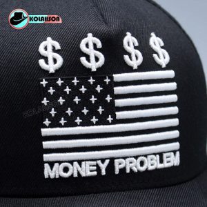 نماد کلاه بیسبالی طرح American dollar