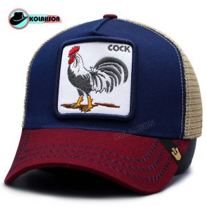 کلاه بیسبالی پشت توری Goorinbros طرح Cock سرمه ای