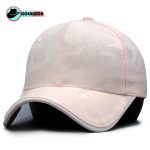 کلاه بزرگسال اسپرت بیسبالی چیریکی ساده با نقاب لبه چرمی با رنگ های مشکی ، صورتی ، سفید کد KBEBCHSBNLCHBRHMSS002