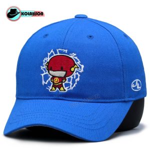 کلاه کودک اسپرت بیسبالی طرح Flash با رنگ های قرمز و آبی کد KKEBTFBRHGHVA001