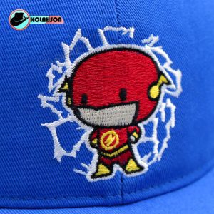 کلاه کودک اسپرت بیسبالی طرح Flash با رنگ های قرمز و آبی کد KKEBTFBRHGHVA006